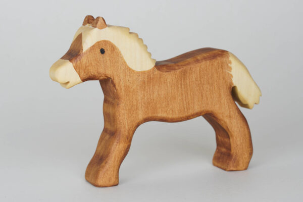 Holzfigur Pferd braun