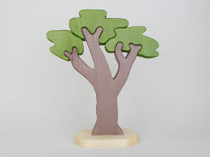 Holzfigur Puzzlebaum Savannenbaum ohne Deko