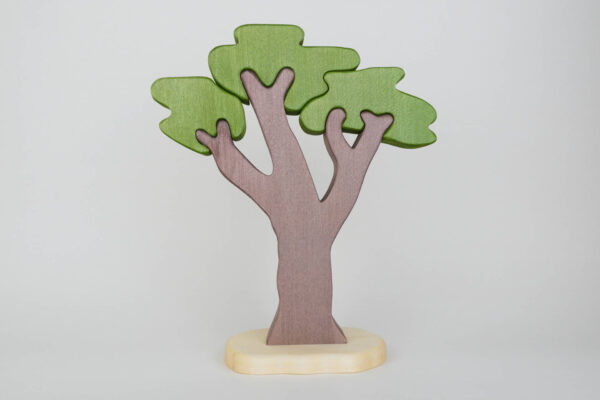 Holzfigur Puzzlebaum Savannenbaum ohne Deko