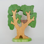 Holzfigur Puzzlebaum Vogelnest ohne Deko