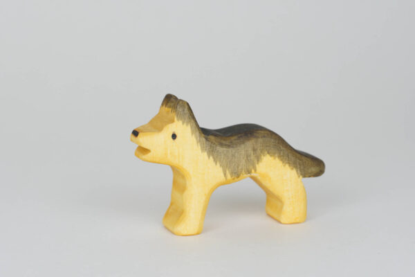 Holzfigur Schaeferhund klein