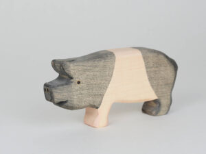 Holzfigur Schwein Schwaebisch Haellisches