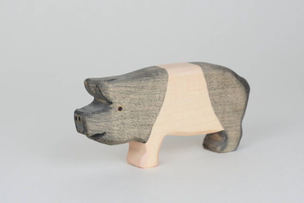 Holzfigur Schwein Schwaebisch Haellisches