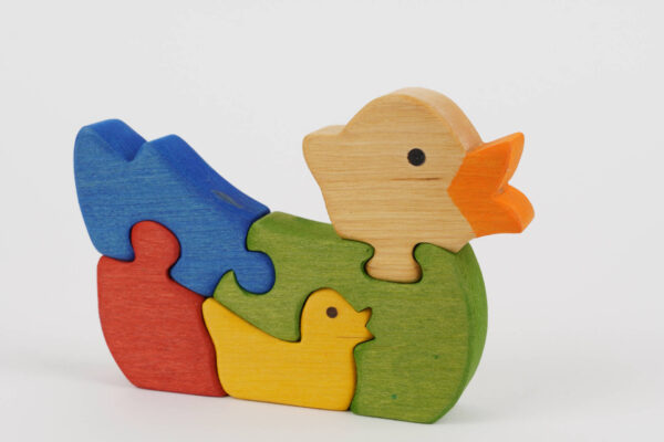 Holzpuzzle Tier Ente gross