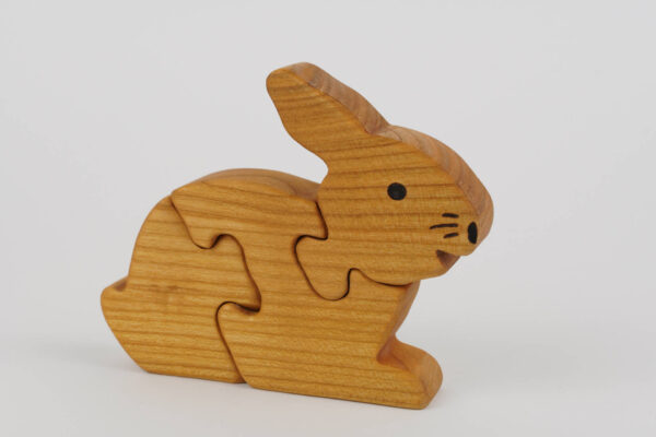 Holzpuzzle Tier Hase gross
