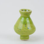 Keramik Vase Geburtstagslicht gruen