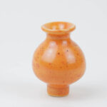 Keramik Vase Geburtstagslicht orange