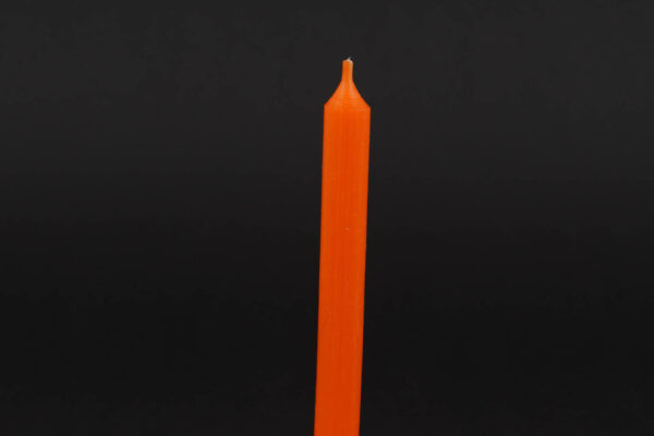 Kerze Geburtstagslicht Orange Hintergrund Schwarz