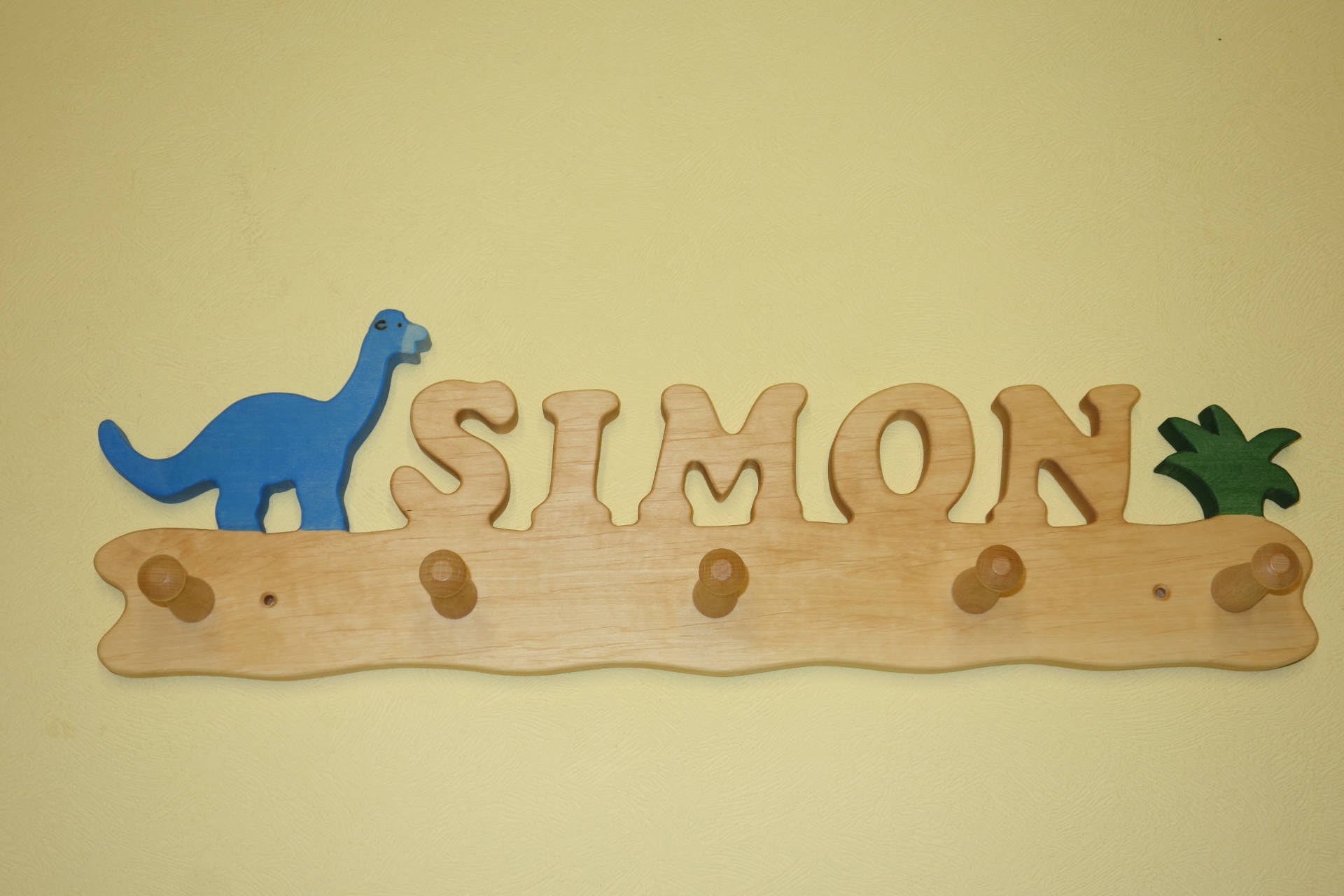 Garderobe Dino blau mit Simon
