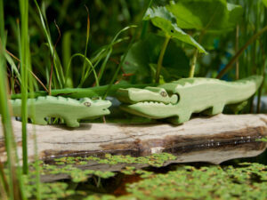 Krokodile am Teich
