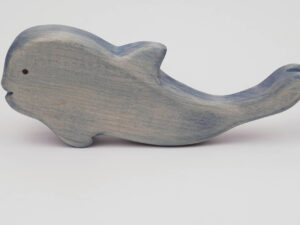 Holzfigur Blauwal groß ()