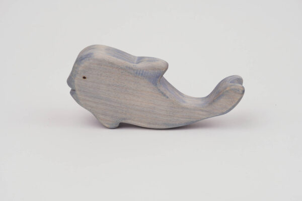 Holzfigur Blauwal klein ()