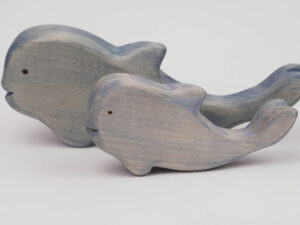 Holzfigur Blauwale ()