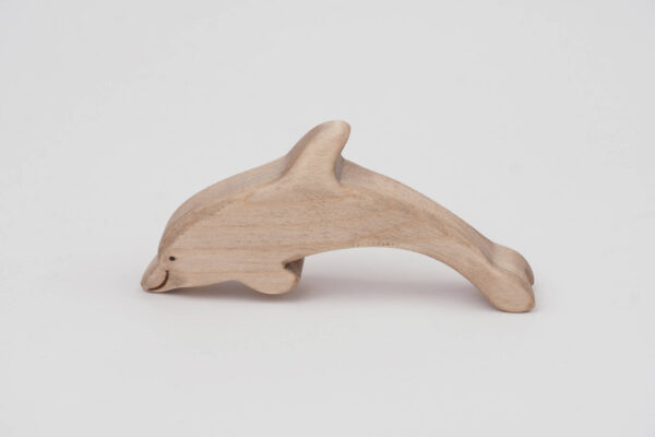 Holzfigur Delfin groß ()