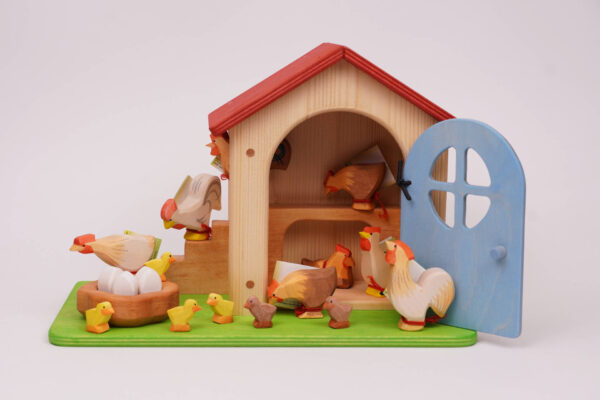 Hühnerhaus mit Ostheimer Hühner