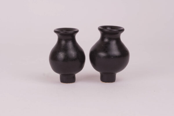 Vase Keramik Holzatelier Lissner schwarz ()